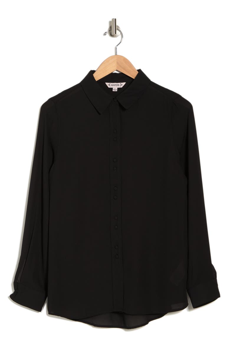 Nanette Lepore Long Sleeve Button-Up Shirt, Alternate, color, 