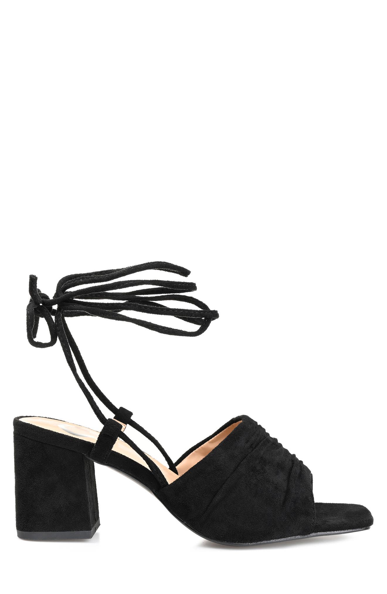 Journee Collection Felisity Vegan Lace-Up Tie Pump, Alternate, color, Black