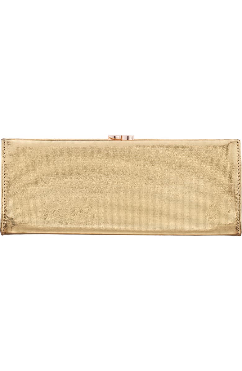Nina Tierney Clutch, Main, color, Gold