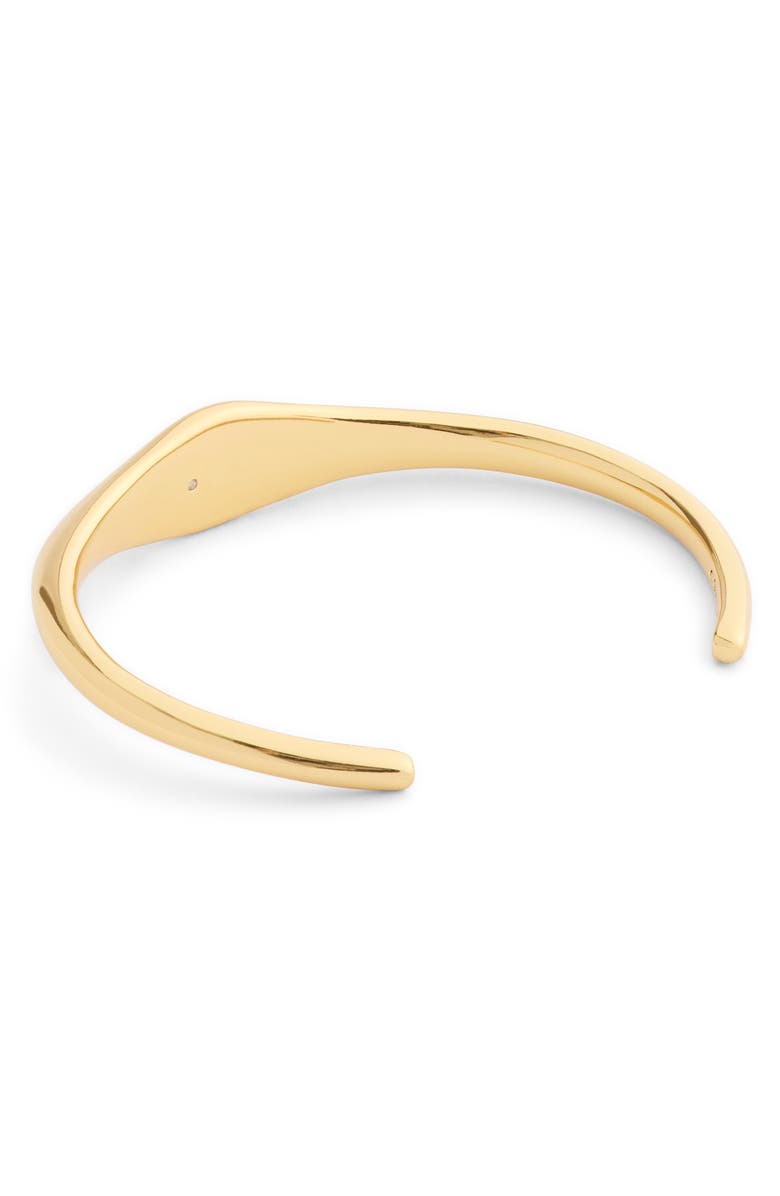 COACH 'C' Signet Cuff Bracelet, Alternate, color, Gold