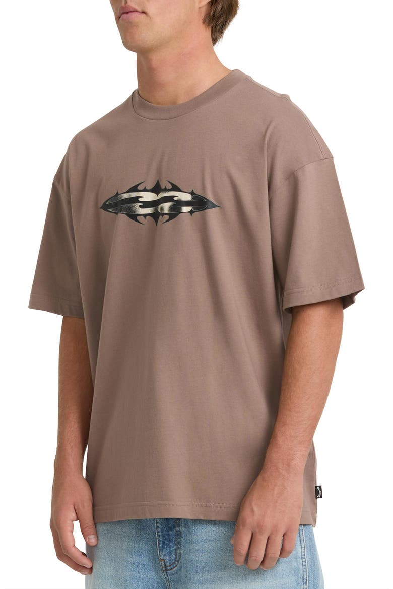 Immortal Diamonds Oversize Cotton Graphic T-Shirt, Alternate, color, STONE