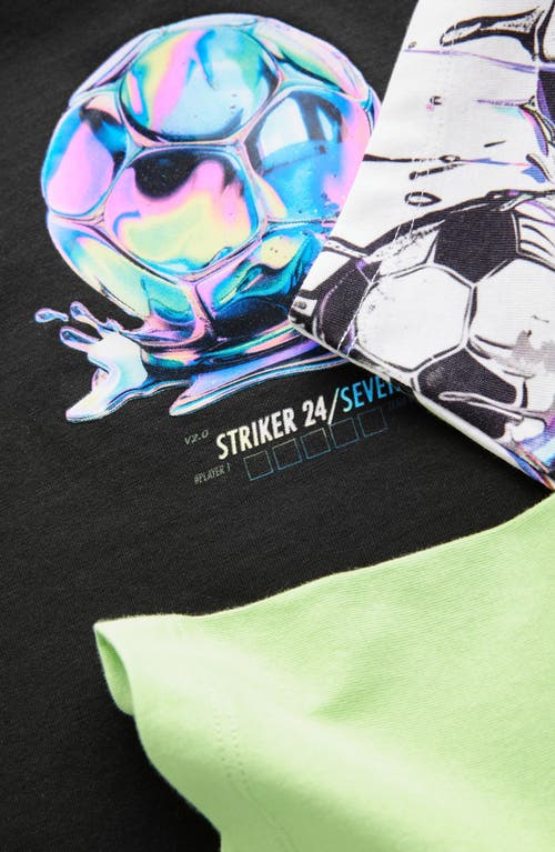 Next Kids' Assorted 3-pack Soccer Graphic T-shirts