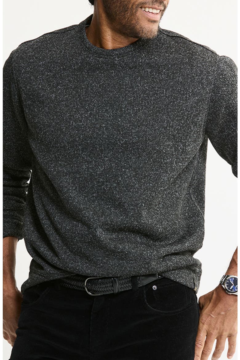 Stretch Fleece Crewneck Sweater, Main, color, CHARCOAL FLEECE