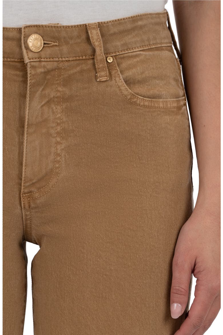 High Waist Ankle Wide Leg Jeans, Alternate, color, CARAMEL