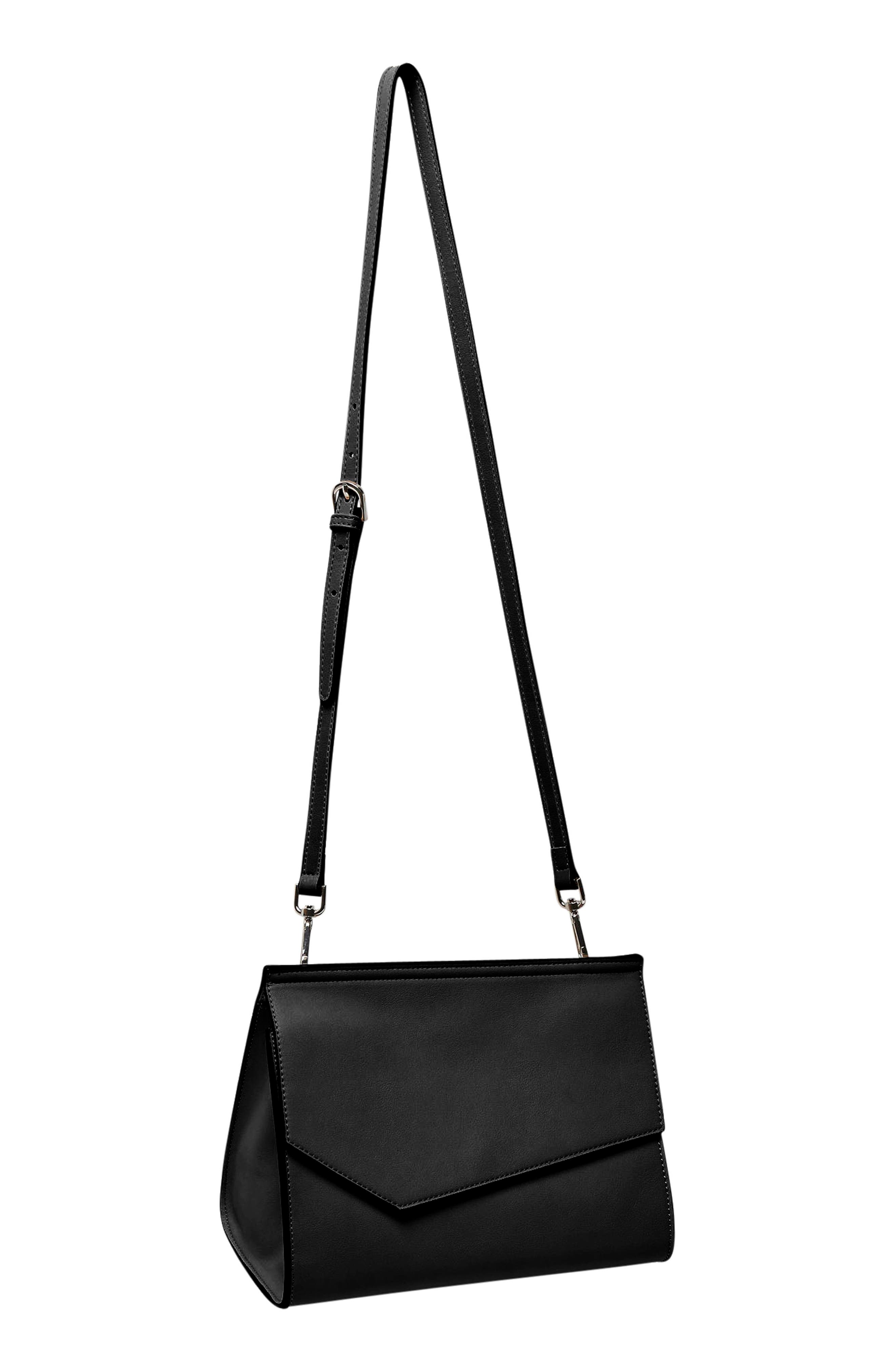 Urban Originals Shimmer Vegan Leather Shoulder Bag, Alternate, color, 