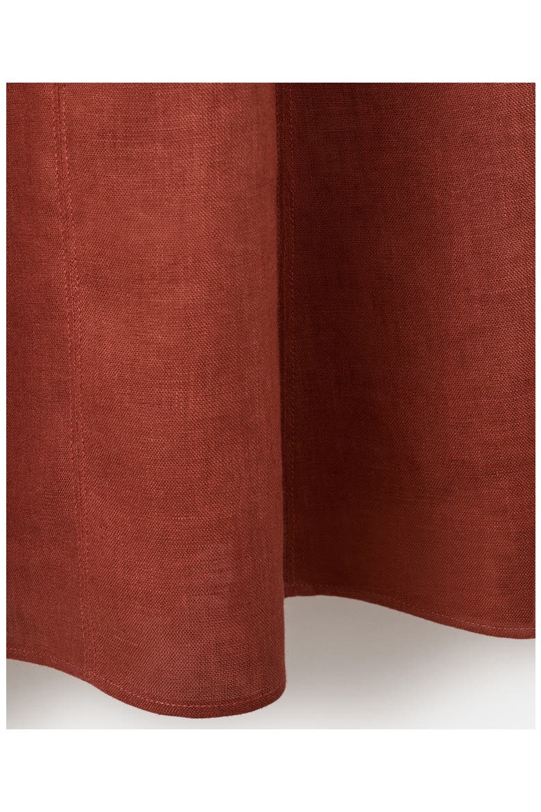 Sleeveless A-Line Midi Dress, Alternate, color, BURNT ORANGE
