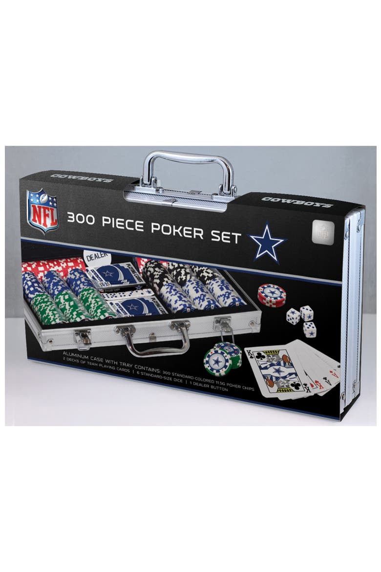 Dallas Cowboys 300 Piece Poker Set, Main, color, Multicolor