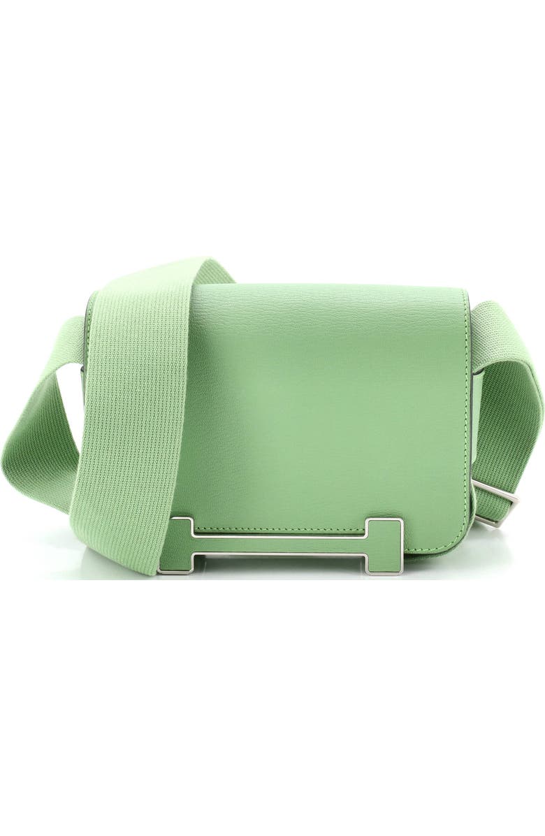 Pre-Owned Hermes Geta Bag Chevre Mysore, Main, color, Vert Criquet