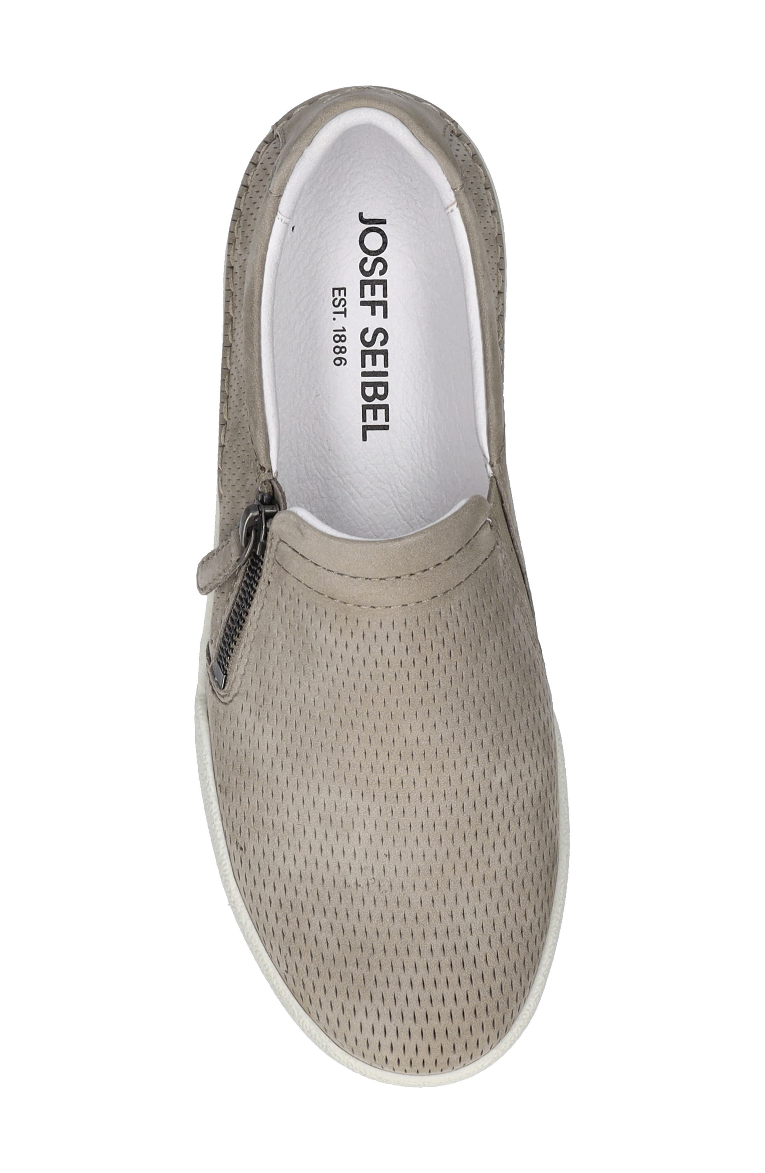Claire Side Zip Sneaker, Alternate, color, GRAY