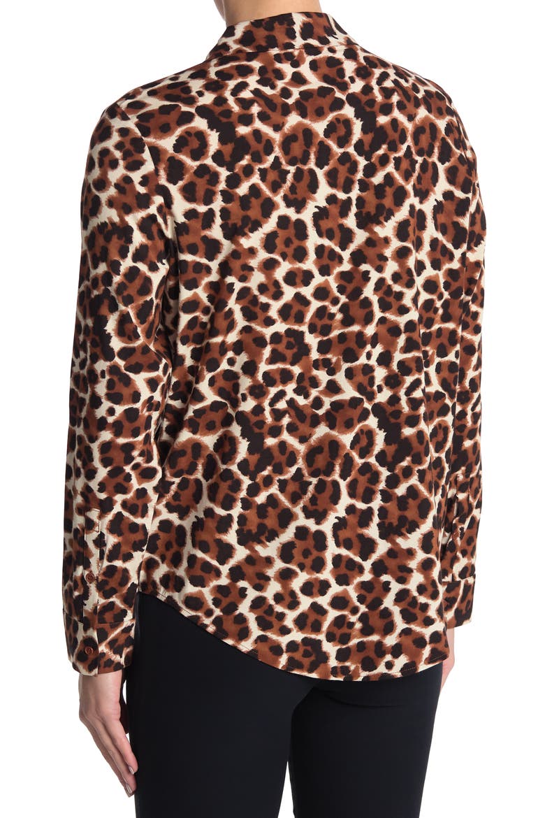 SAMSOE AND SAMSOE Milly Patterned Button Down Blouse, Alternate, color, CHUI