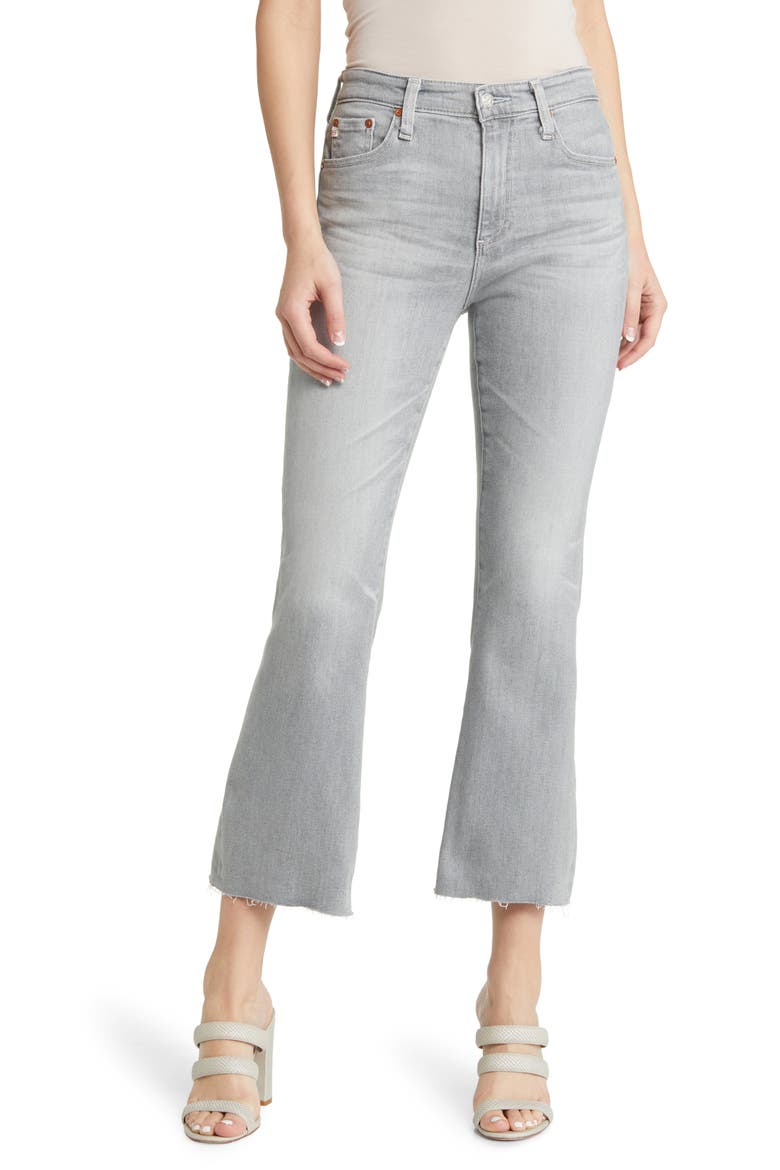Farrah Raw Hem High Waist Crop Bootcut Jeans, Main, color, 20Y HIDDEN TREASURE