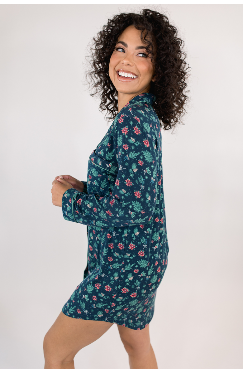 In My Sundays Sleep Dress, Alternate, color, Frosted Forest