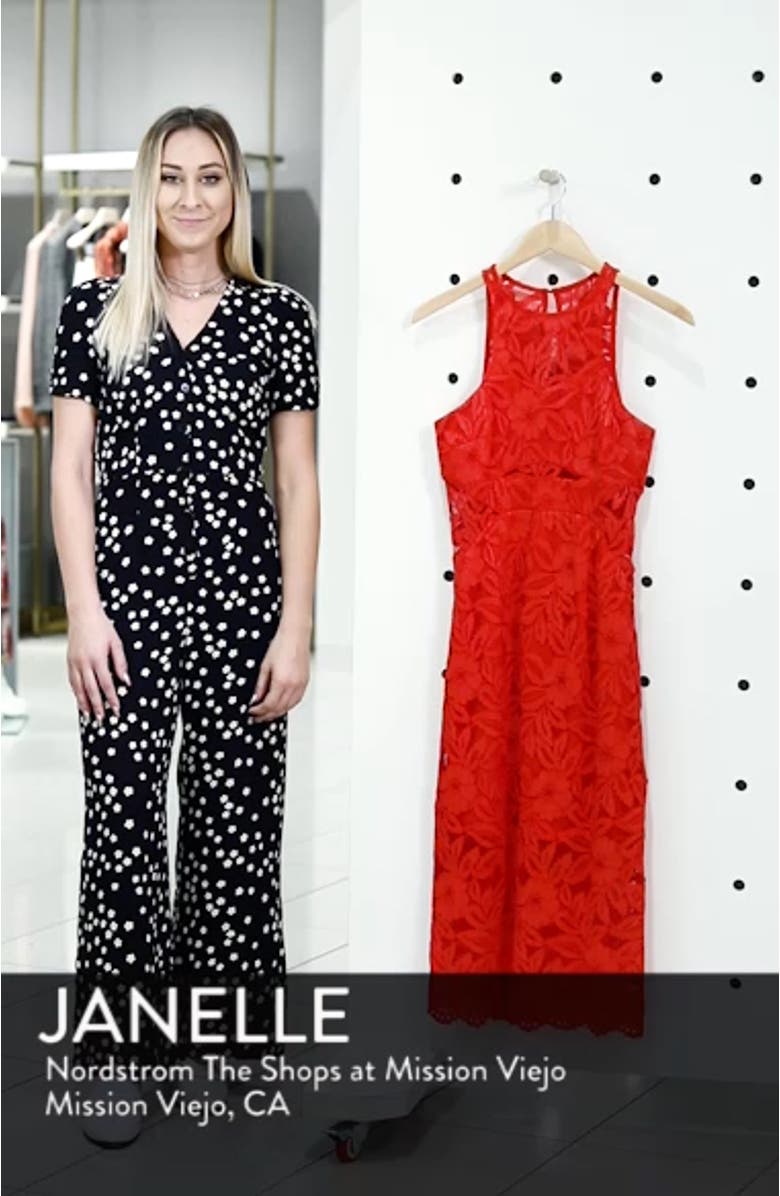 Erin Lace Midi Sheath Dress, sales video thumbnail