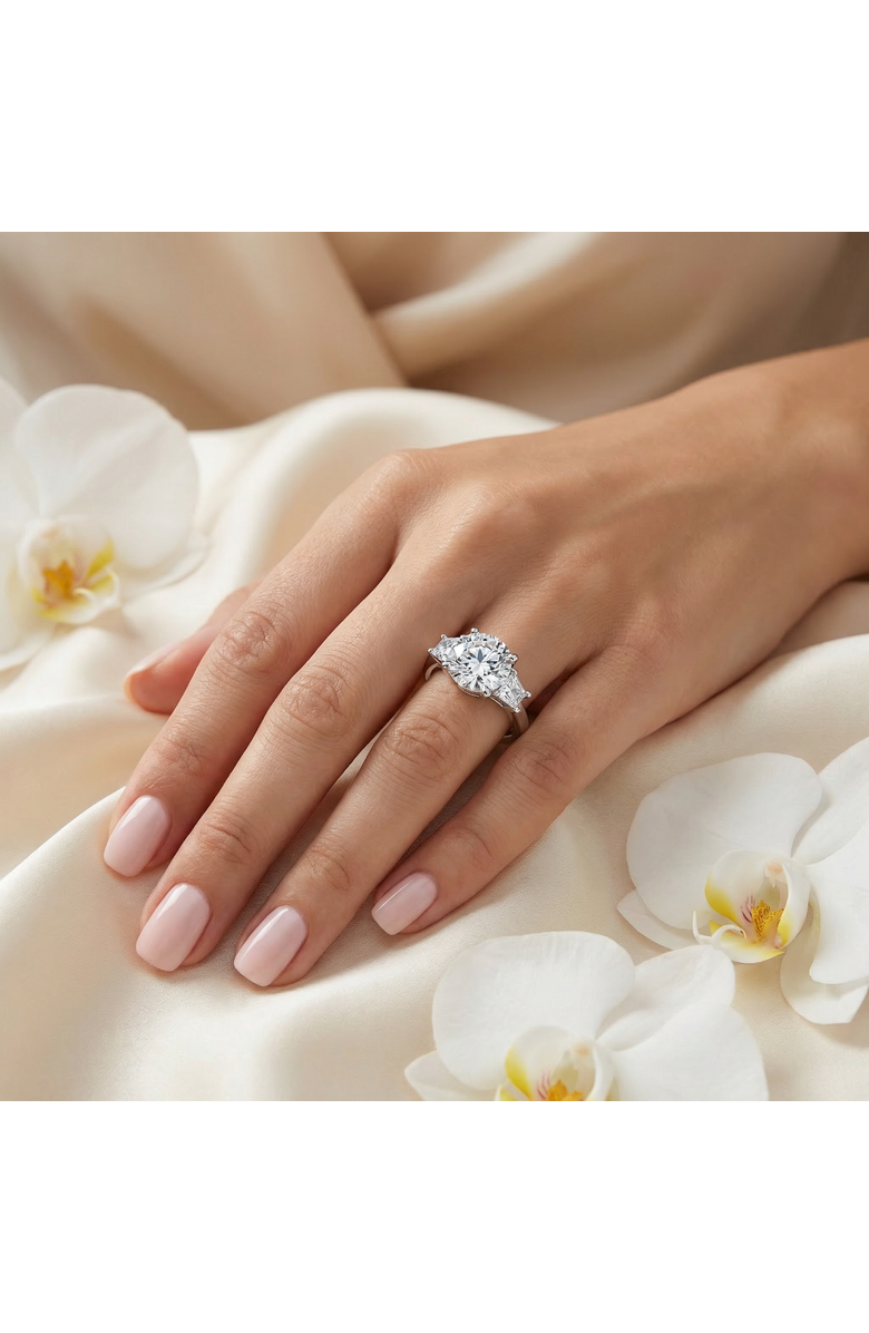 Bliss Diamond Certified 3 3/4Ct Kiran Diamond Engagement Ring 14k Gold, Alternate, color, 14K White Gold