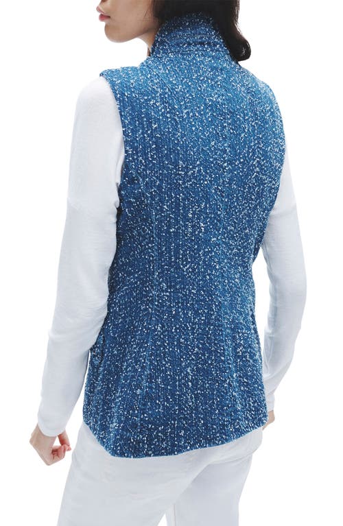 Rag & Bone Slade Textured Denim Vest In Midtweed