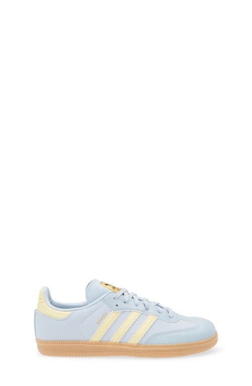 Shop Adidas Originals Adidas Kids' Samba Sneaker In Blue/yellow/gum