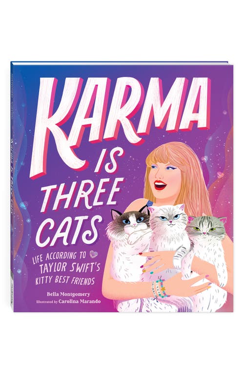 Chronicle Books 'Karma Is Three Cats' Picture Book in Multi 