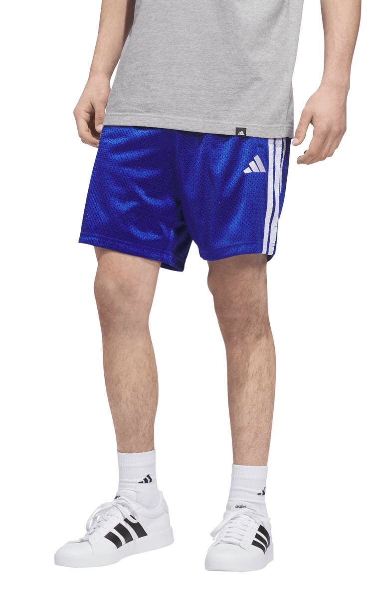 adidas Stadium Mesh Shorts, Main, color, Team Royal Blue