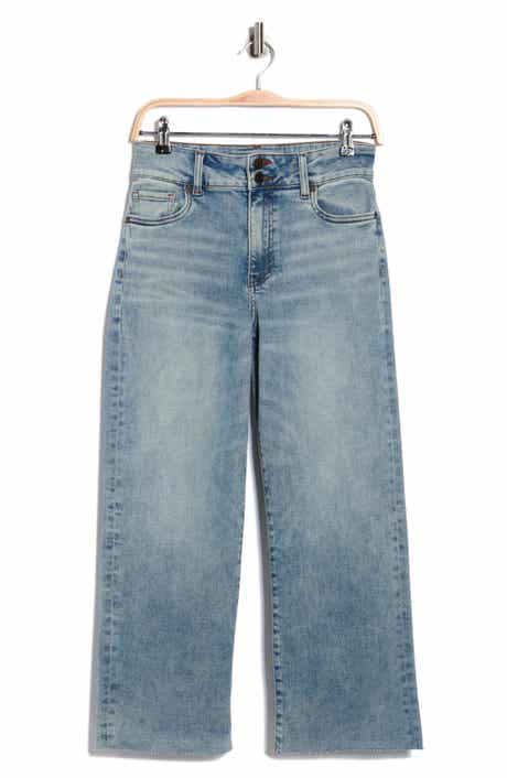 KUT from the Kloth Lucy High Waist Crop Wide Leg Jeans