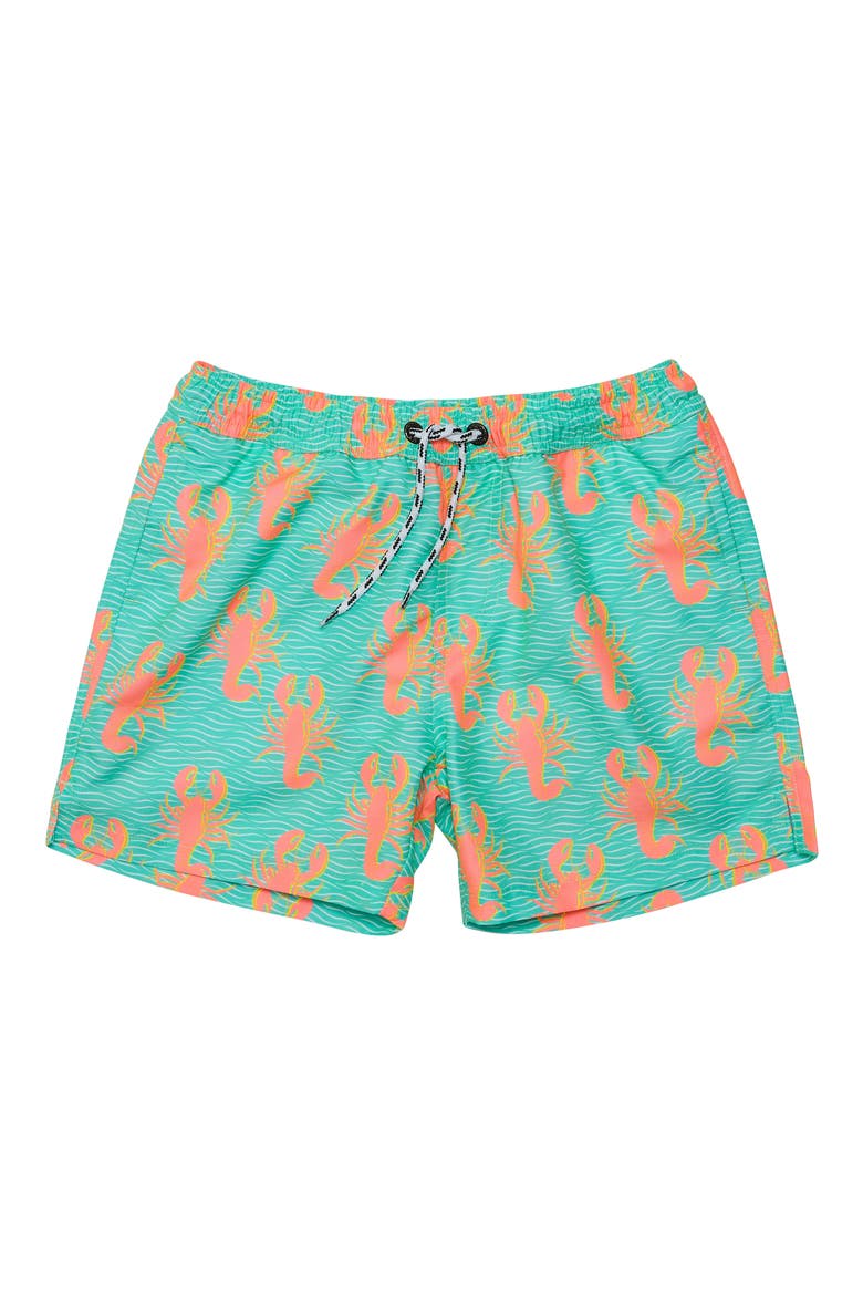Kids' Ocean Clawed Swim Trunks, Main, color, GREEN