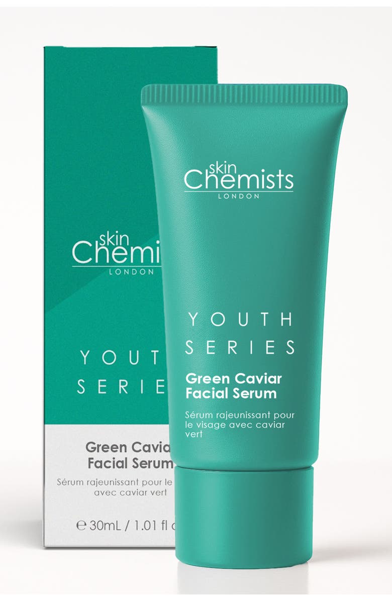 SKINCHEMISTS Youth Series Green Caviar Facial Serum 30ml, Alternate, color, White