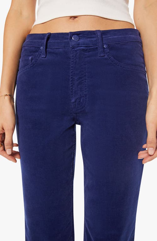 Mother The Bookie Flood Bootcut Jeans In Blue