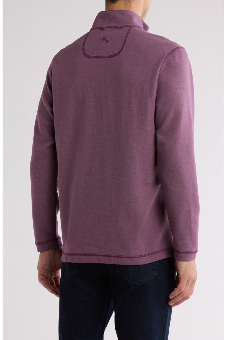 Switch It Up Reversible Quarter Zip Sweatshirt, Alternate, color, MATTE PLUM