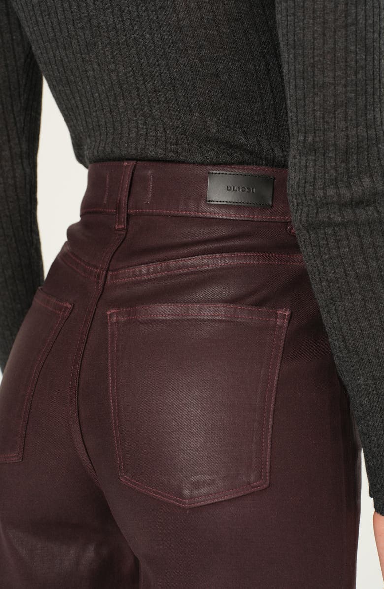 DL1961 Hepburn Wide Leg High Rise Coated Jeans, Alternate, color, 