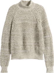 Madewell Marled Cotton Mock Neck Sweater Nordstrom