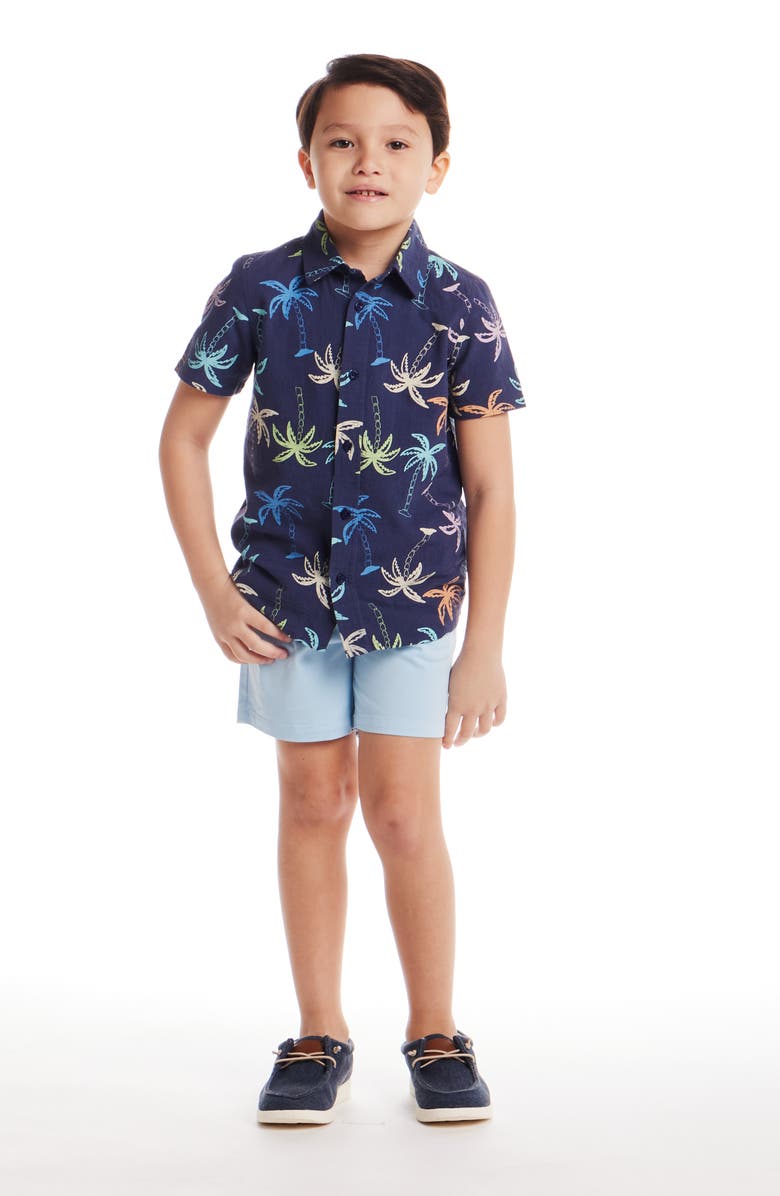 Andy & Evan Kids' Print Button-Up Shirt, Alternate, color, 