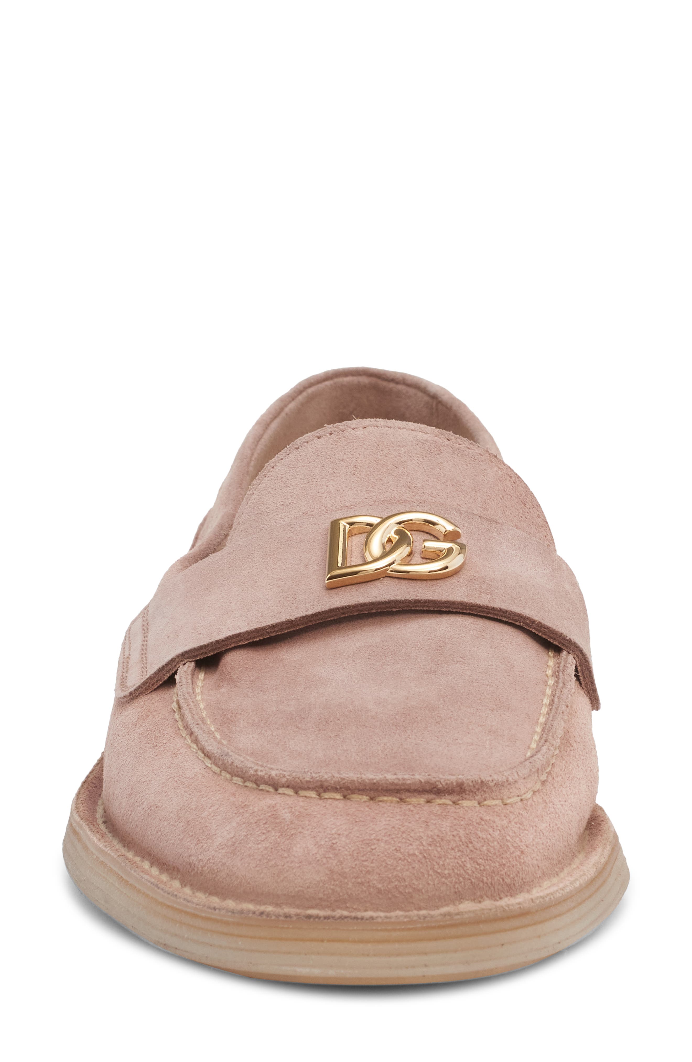Dolce&Gabbana Logo Suede Loafer, Alternate, color, 