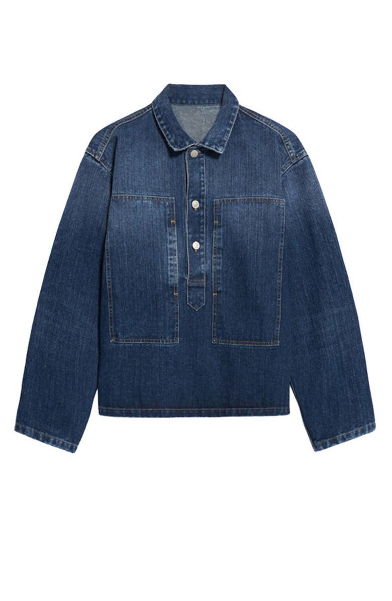 Fortela Fuego Stone Wash Denim Overshirt, Main, color, D470