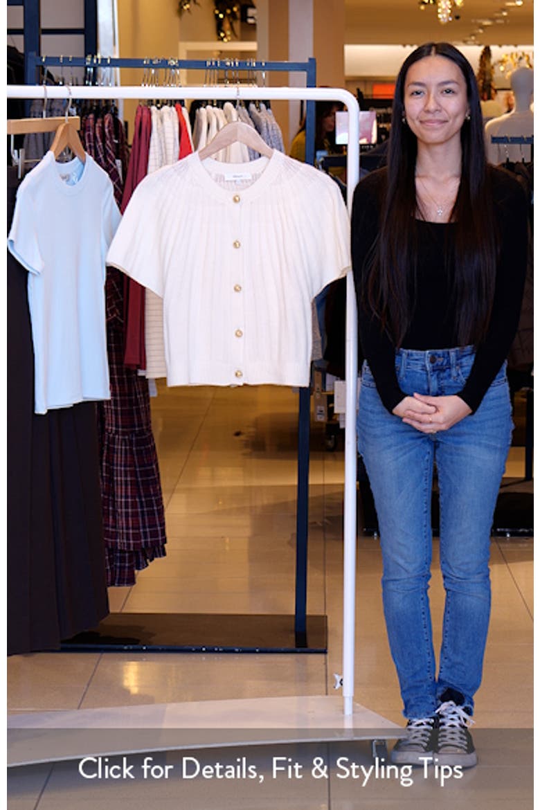 The Flutter Wool & Cashmere Short Sleeve Cardigan video