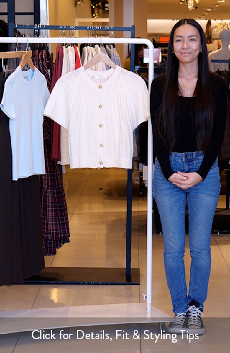 The Flutter Wool & Cashmere Short Sleeve Cardigan, sales video thumbnail