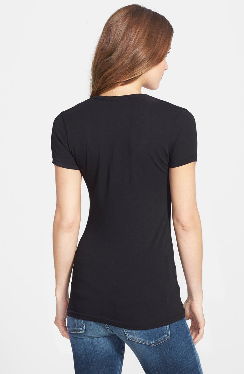 Caslon<sup>®</sup> Short Sleeve Scoop Neck Tee, Alternate, color, 