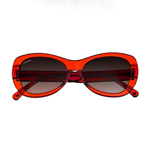 Bertha Celerie Handmade In Italy Sunglasses In Orange