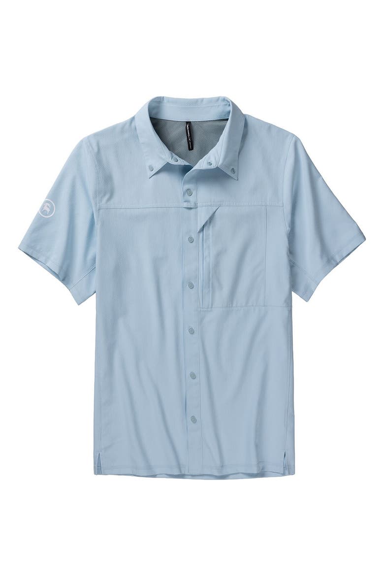 Tahoe Woven Short-Sleeve Snap-Up Shirt - Men's, Main, color, Skyride