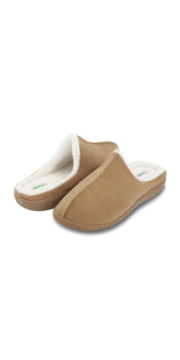 Cuddles Memory Foam Faux Suede House Slippers
