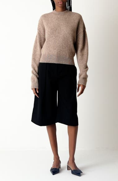 23SS★【INSTANTFUNK】★Ms Logo applique half zip sweate.r New Men's RAM Half Zip Pullover Sweatshirt Heather Gray