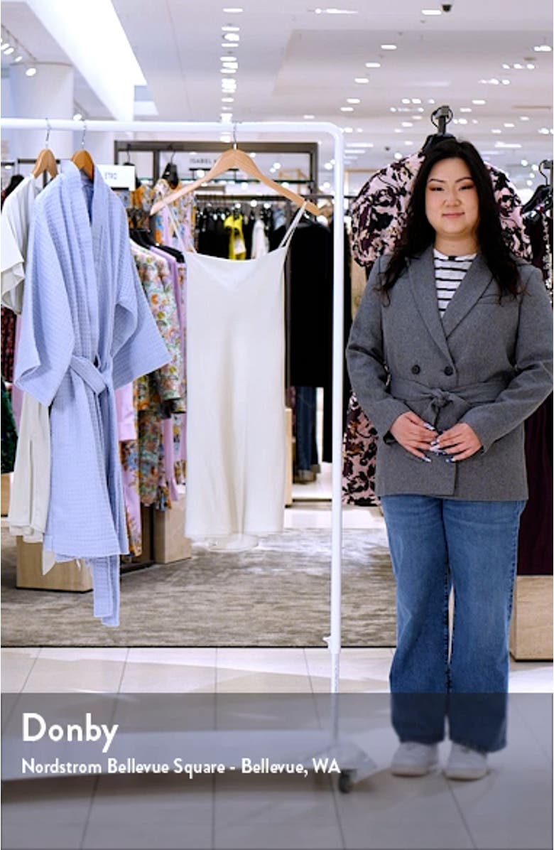 Tie Waist Short Satin Robe, sales video thumbnail