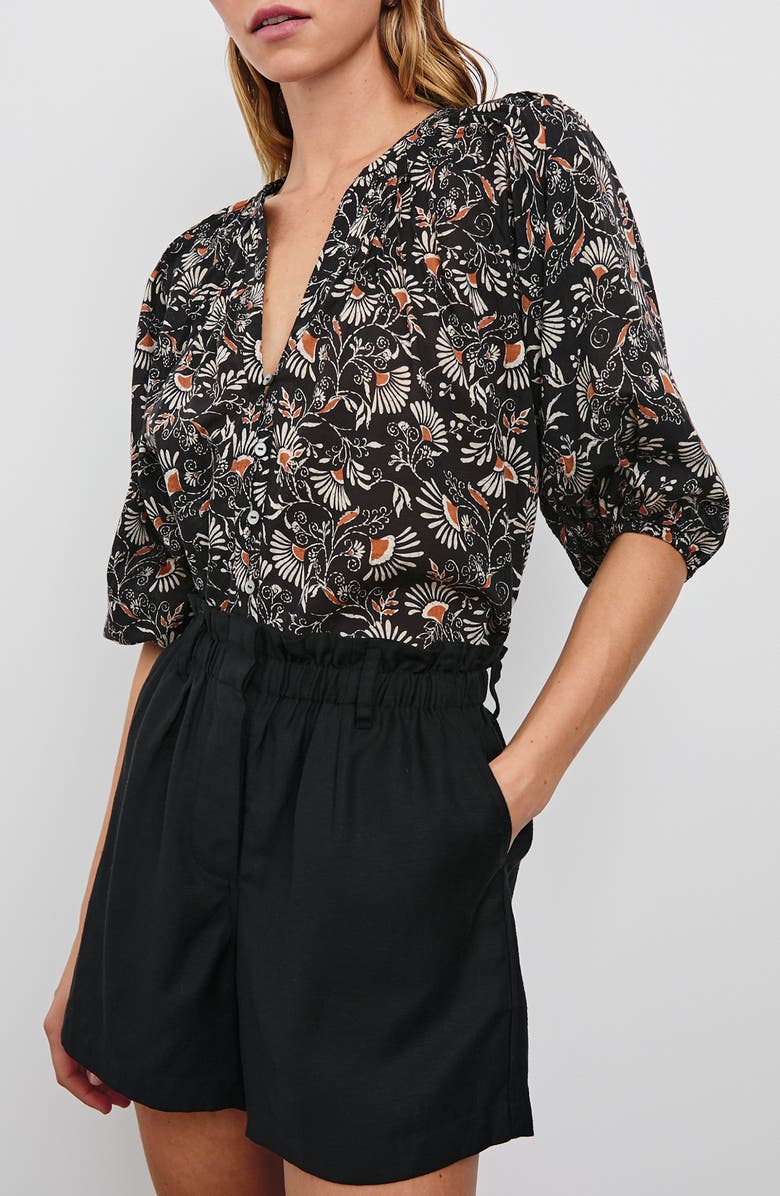 Rails Casset Puff Sleeve Top, Alternate, color, 