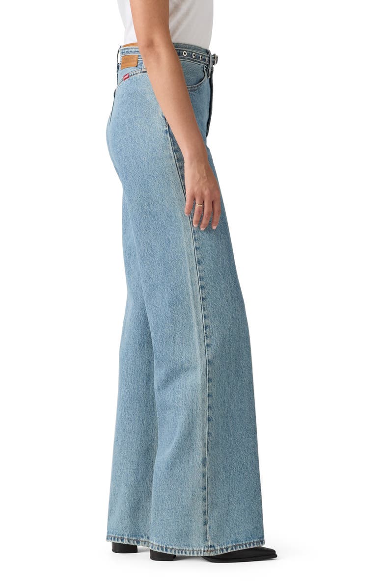 Levi's Ribcage Belted High Waist Wide Leg Jeans, Alternate, color, Multiple Options
