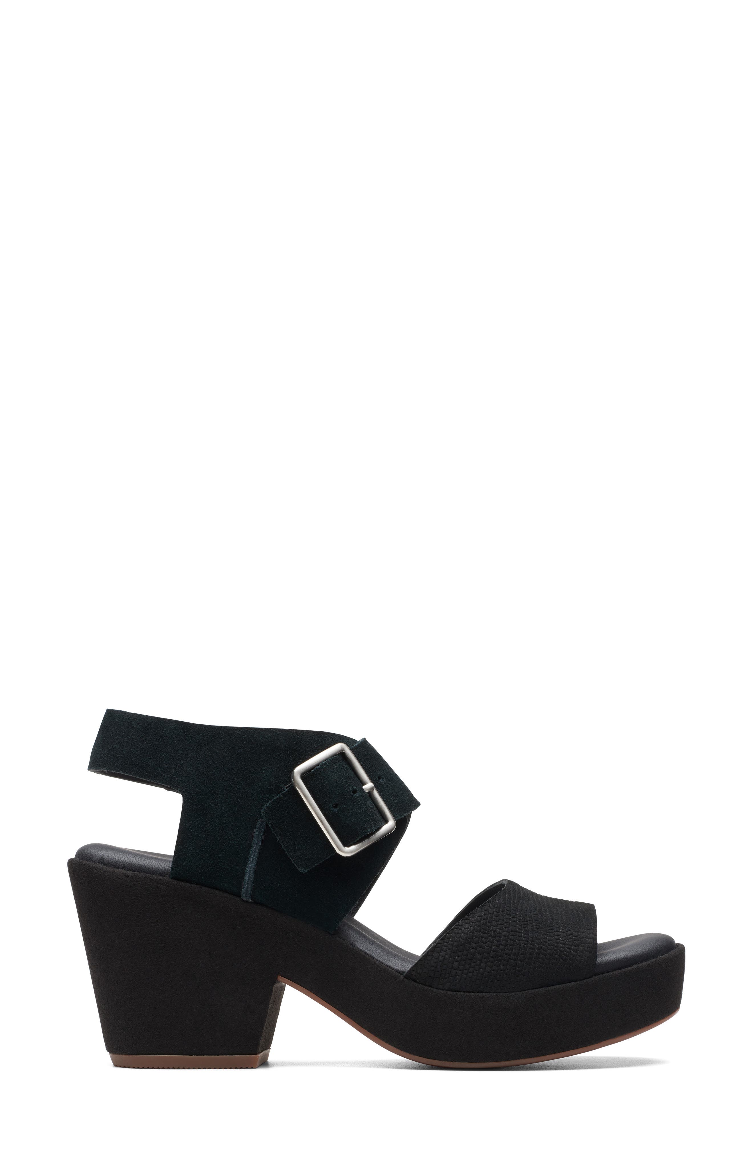 Kimmei Block Heel Platform Sandal, Alternate, color, BLACK COMBI