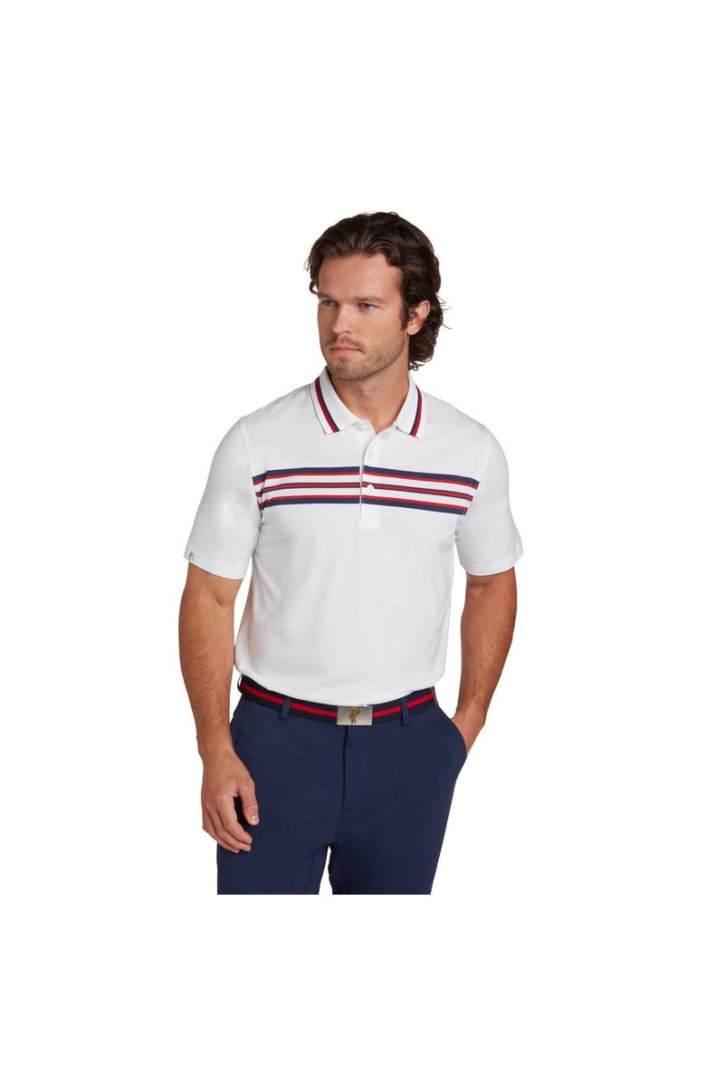 ASHWORTH GOLF Oceanside Polo, Alternate, color, White/Multi