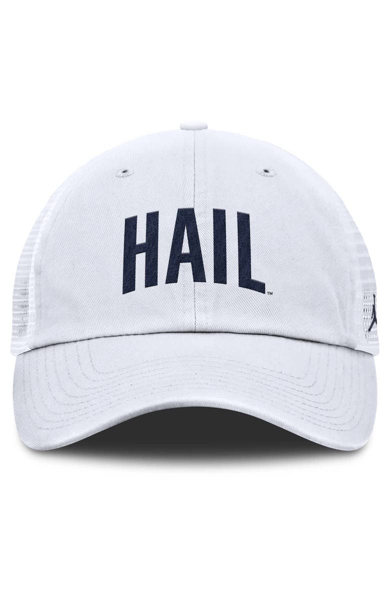 Jordan Brand Men's Jordan Brand White Michigan Wolverines Club Campus Trucker Adjustable Hat, Alternate, color, White