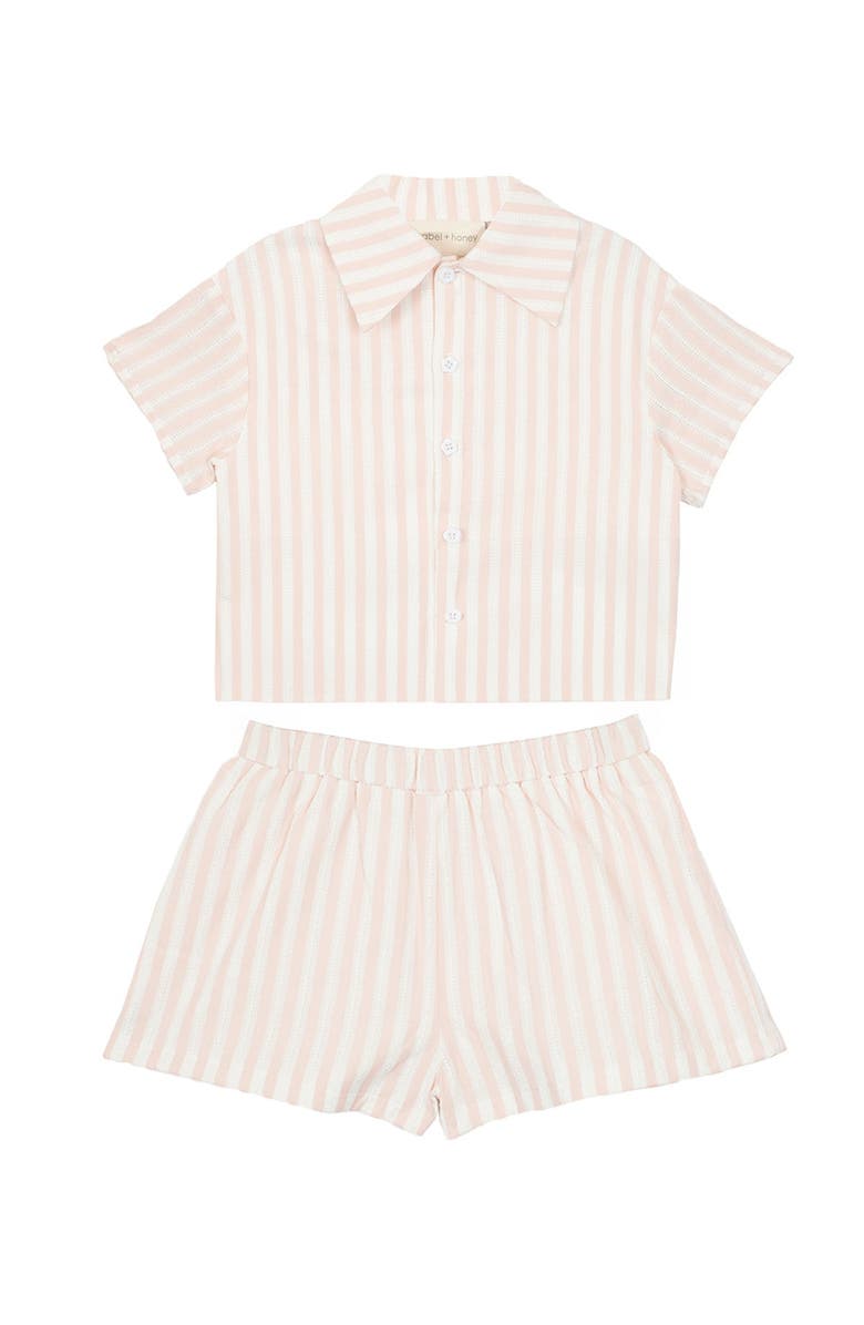 Mabel + Honey Catalina Two Piece Short Set, Main, color, Pink