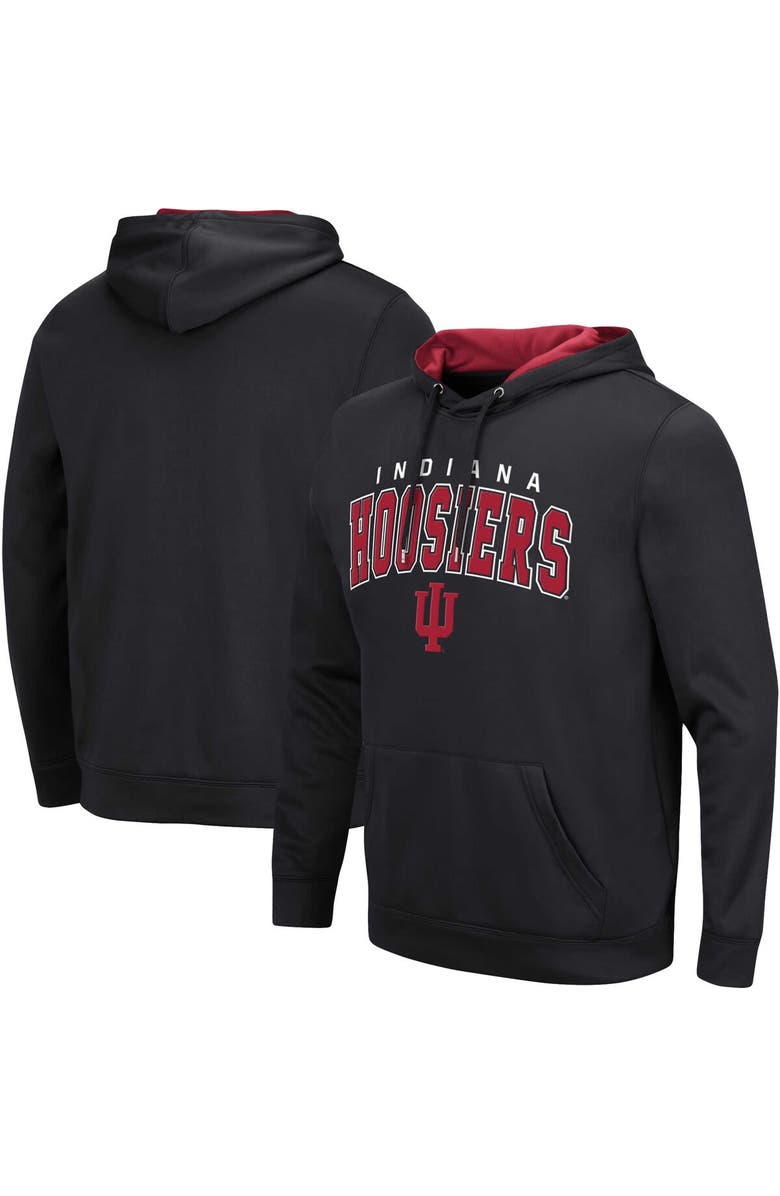 COLOSSEUM Men's Colosseum Black Indiana Hoosiers Resistance Pullover Hoodie, Main, color, Black