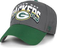 '47 Men's '47 Charcoal Green Bay Packers Split Block MVP Adjustable Hat