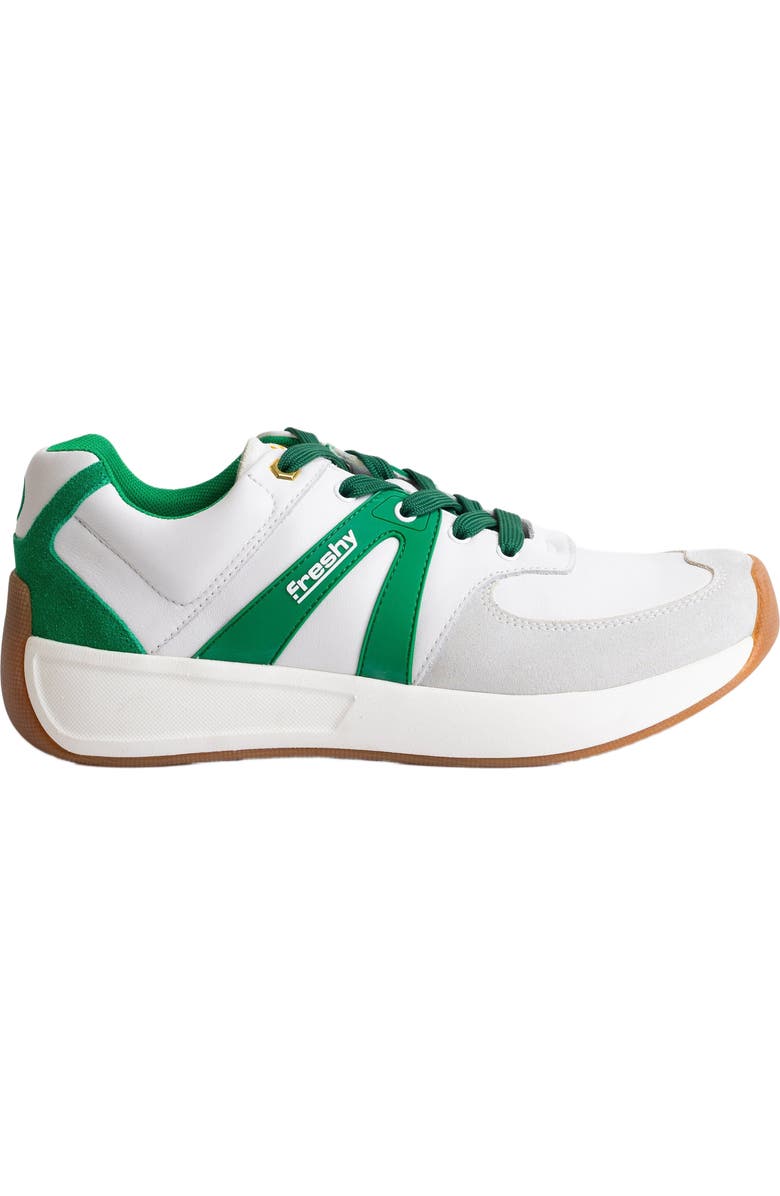 Freshy Supafly Lites Sneaker, Main, color, White/Green