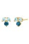  14K Yg London Blue Topaz